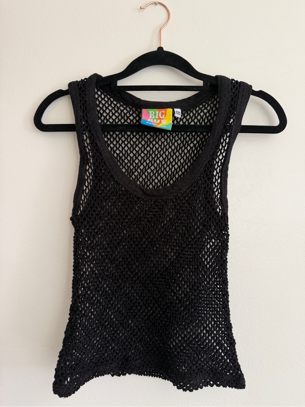 Big Bud Press Cotton Mesh Tank Top - Black - Picture 2 of 7